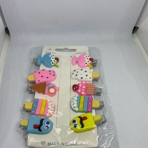 Girls 10pc sweet fruit hair clips